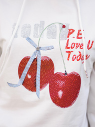 Ženska dukserica bijela OZONEE JS/8B856/1