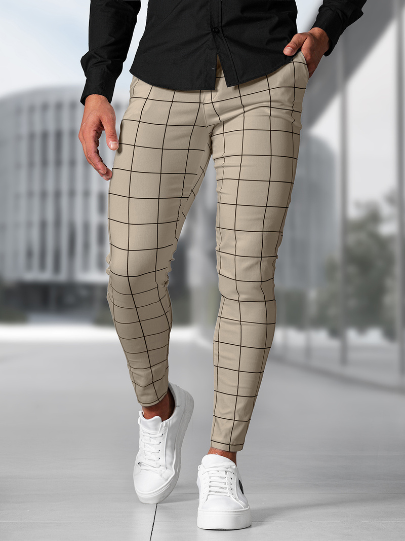 Muške Chino Hlače Bež OZONEE O/P4009Z