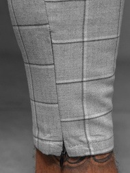 Muške chino hlače sive OZONEE DJ/550172