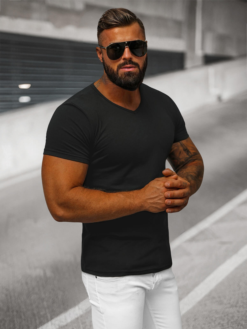 Muška majica crna OZONEE JS/712007Z