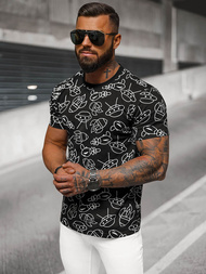  Muška Majica Crna OZONEE JS/8T1197/3