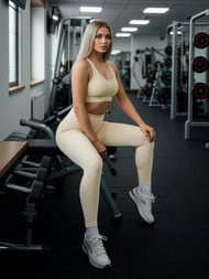 Ženske Sportske Tajice Ecru OZONEE JS/17K580/1Z