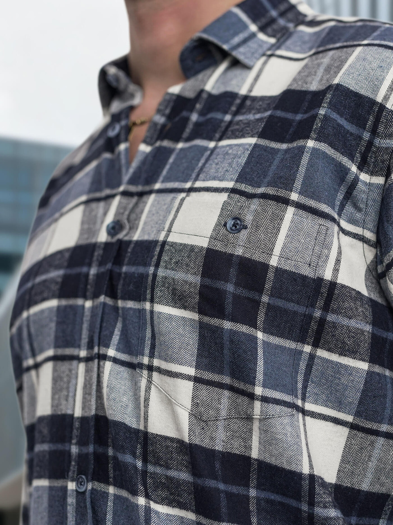 Muška Košulja Modra OZONEE V/V175Z