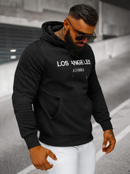 Muška dukserica s kapuljačom crna OZONEE JS/27B6507/3