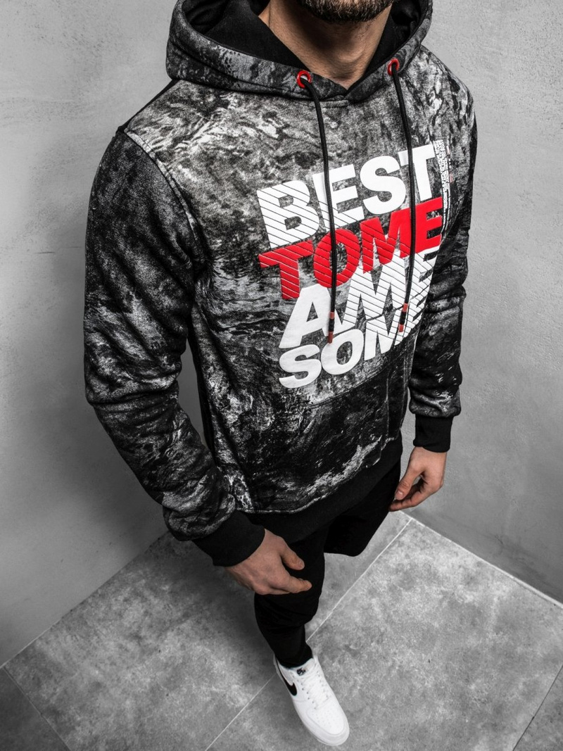 OZONEE JS/DD269Z Muška dukserica siva