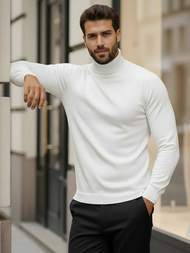 Muški džemper bijeli OZONEE V/V24504