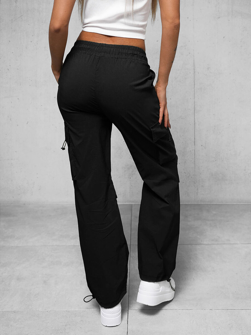 Ženske hlače crne OZONEE O/TT00375/1