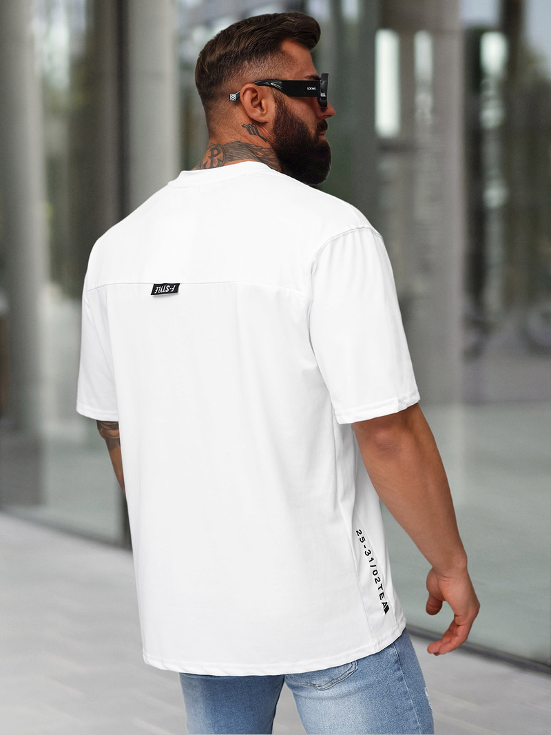 Muška Majica Bijeli OZONEE O/QQ1185