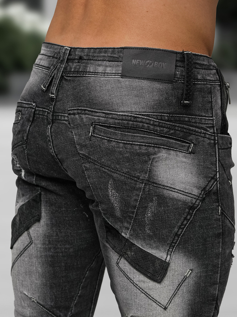 Muške traperice crne OZONEE NB/MP0045NZ