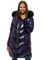 Ženska zimska jakna tamno ljubičasta OZONEE JS/M23069/4