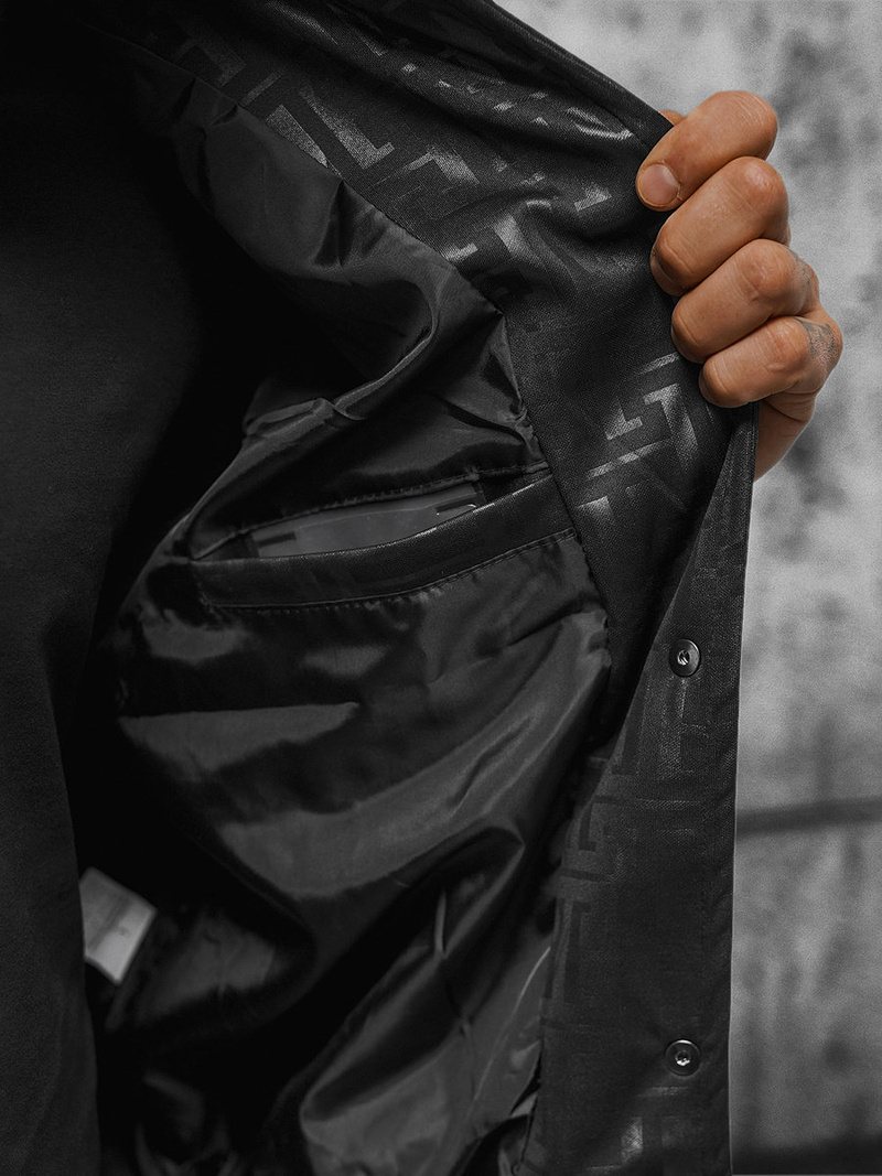 Muška prijelazna jakna crna OZONEE O/3A172