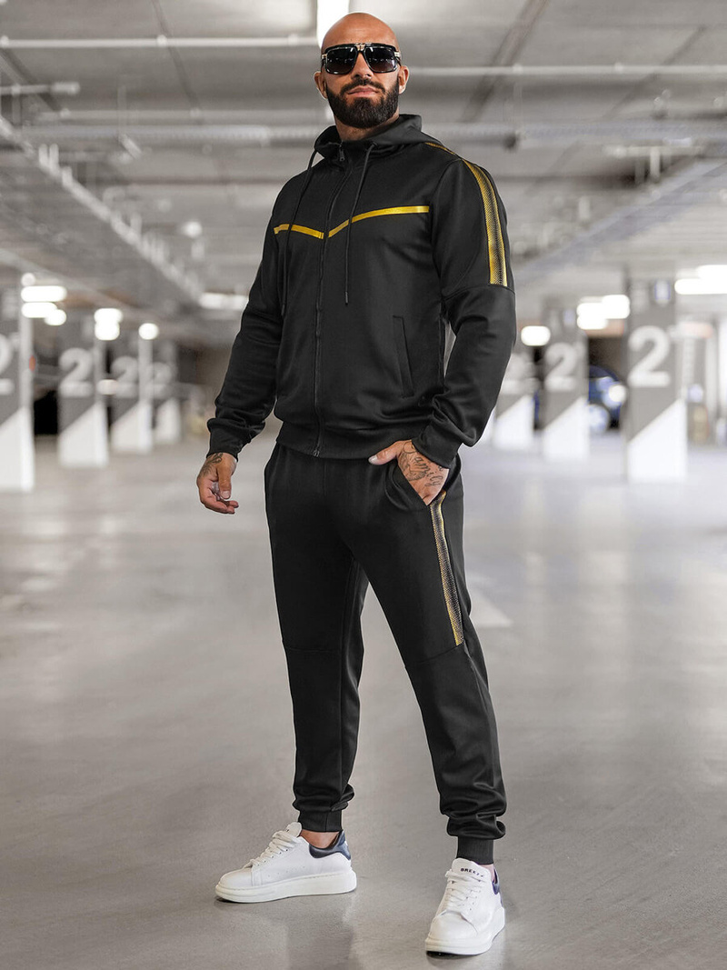 Muška trenirka crna OZONEE JS/8C8117/3Z