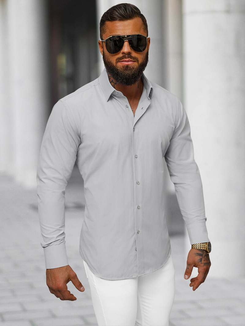 Muška Košulja Siva OZONEE O/V118