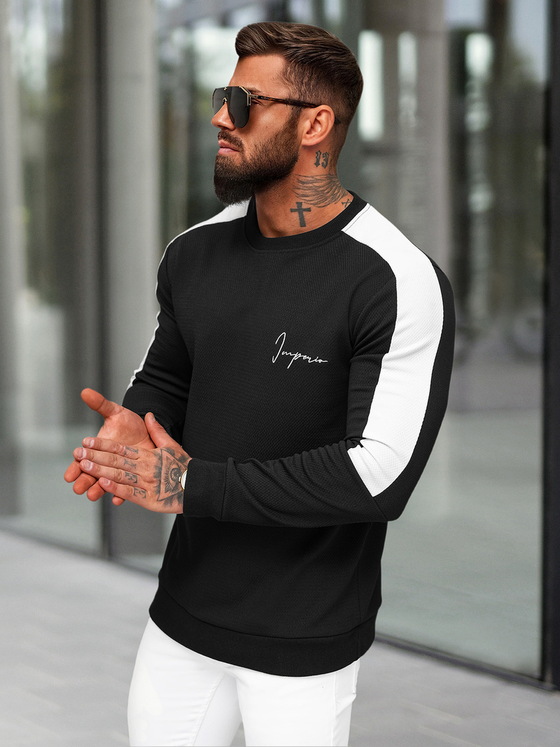 Muška Dukserica Crna OZONEE O/P2033Z