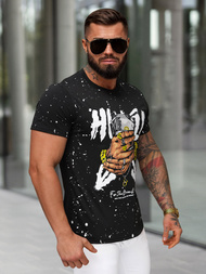  Muška Majica Crna OZONEE JS/8B1389/3