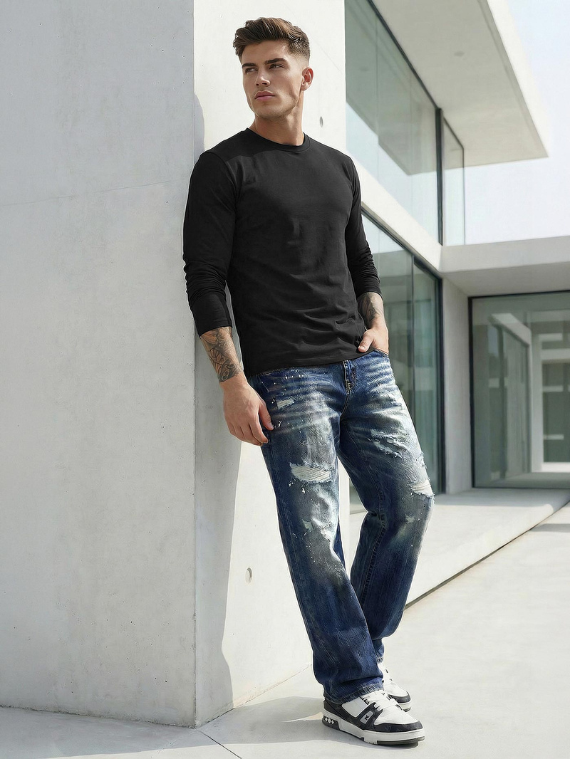 Muške Traperice Plave OZONEE O/KK2885Z