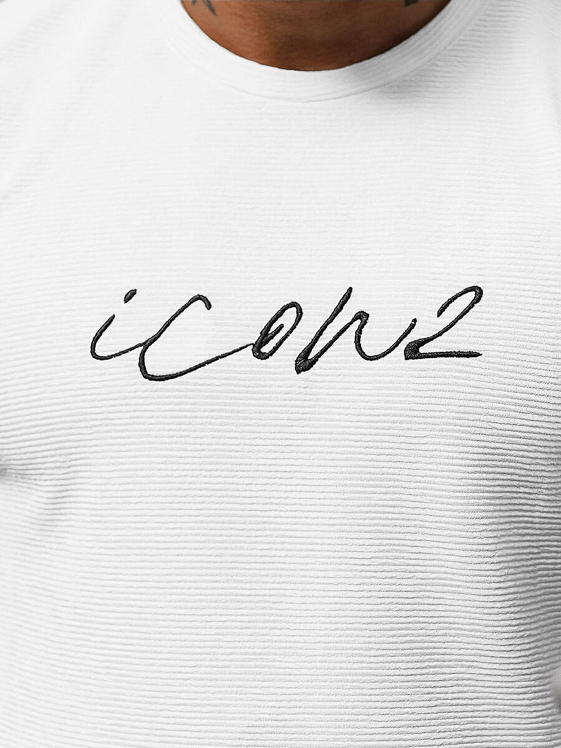 Muška Majica Bijeli OZONEE O/P1108