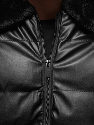 Muška kožna jakna crna OZONEE O/M795Z