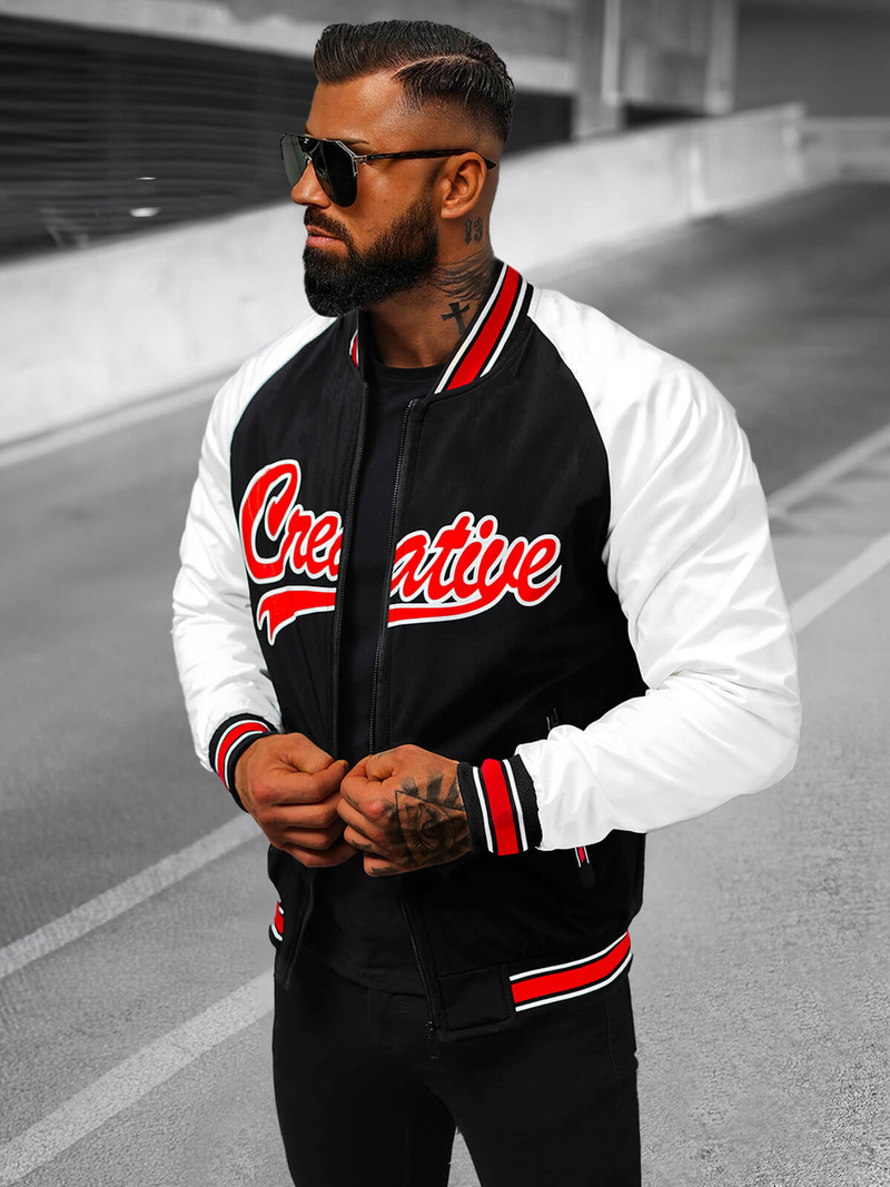 Muška proljetna jakna crna OZONEE JS/84M3011/392