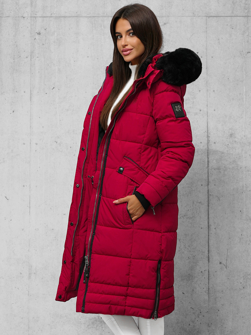 Ženska jakna tamno-crvena OZONEE O/W377