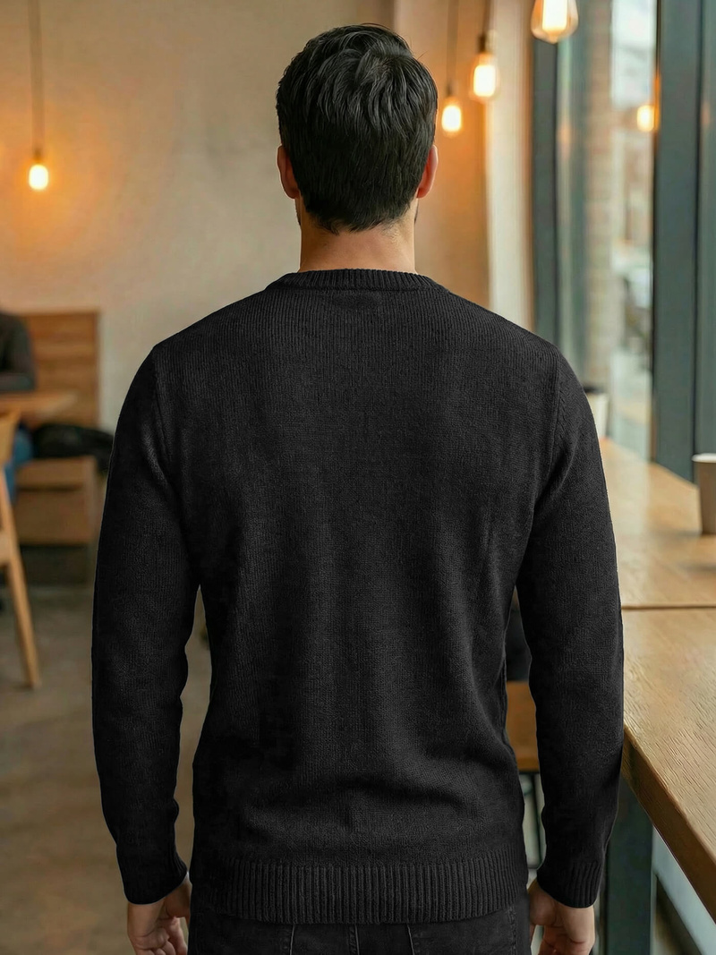 Muški Džemper Crni OZONEE JS/59B3607/3