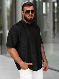 Muška Majica Crna OZONEE O/B1149