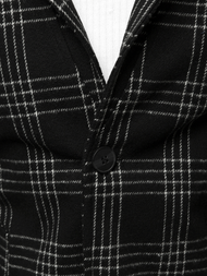 Muški kaput Crno-bijeli OZONEE O/5628