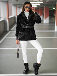 Ženska jakna crna OZONEE JS/11Z8075Z