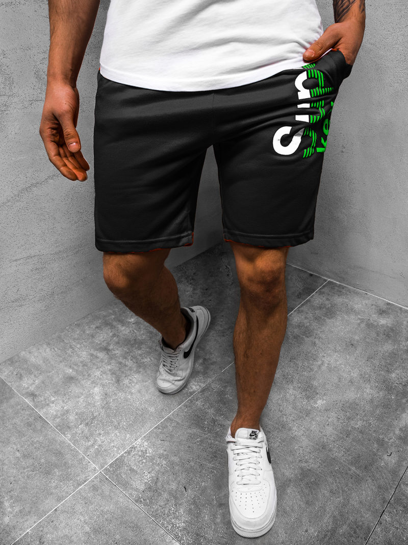 Muške sportske kratke hlače crne OZONEE JS/NP01
