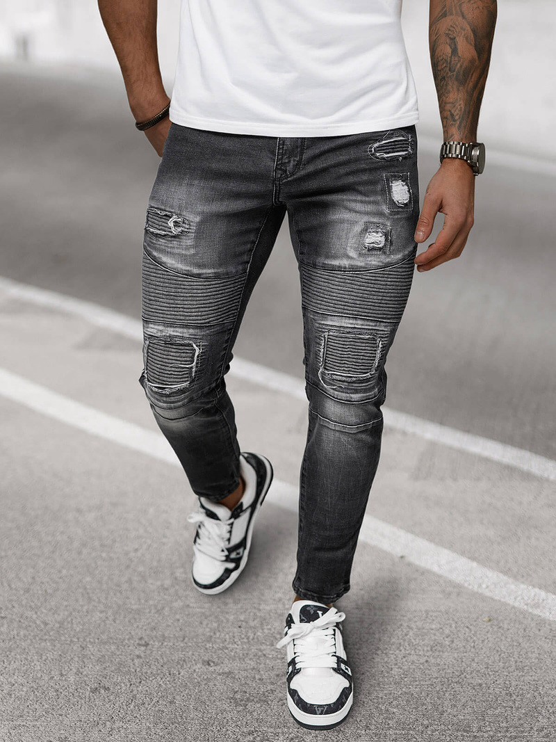 Muške traperice crne OZONEE NB/MP0142N