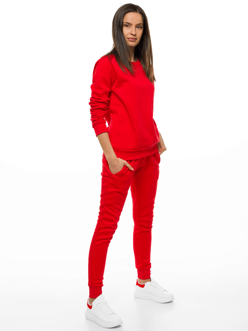 Ženske sportske hlače crvene OZONEE JS/CK01