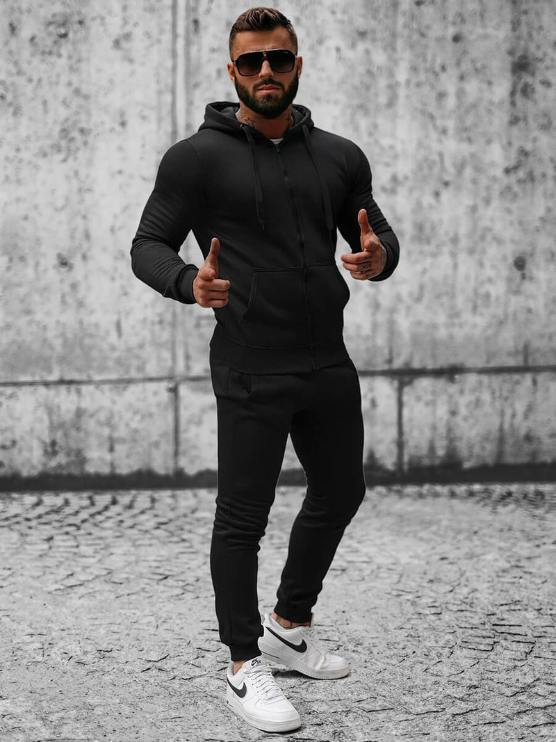 Muška trenirka crni OZONEE JS/XW2008