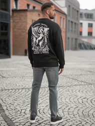 Muška dukserica crna OZONEE JS/65B3919/3