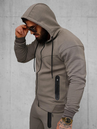 Muška trenirka bež-siva OZONEE O/FF3705AB