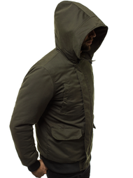 Muška jakna tamnozelena OZONEE JS/2019005