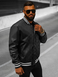 Muška prijelazna jakna crna OZONEE O/3A172Z