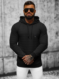 Muška dukserica s kapuljačom crna OZONEE O/TB2272