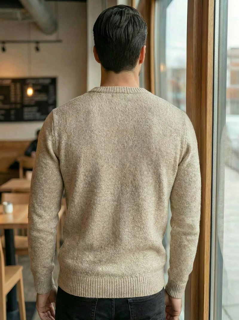 Muški džemper bež OZONEE JS/59B3607/155