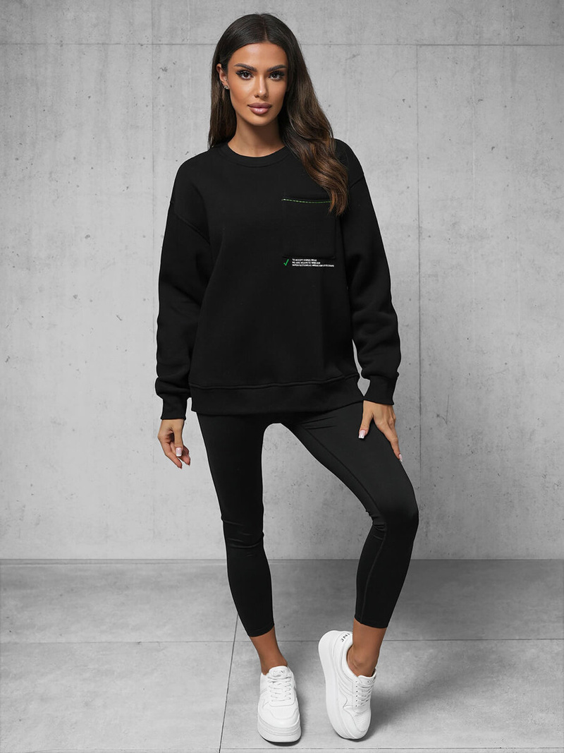 Dukserica crna OZONEE O/SWE23022Z