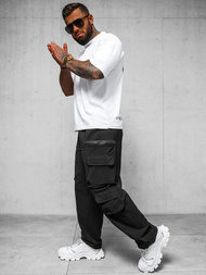 Muške Hlače Crne OZONEE O/PS5526