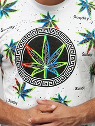 Muška majica bijela OZONEE O/T136/1Z