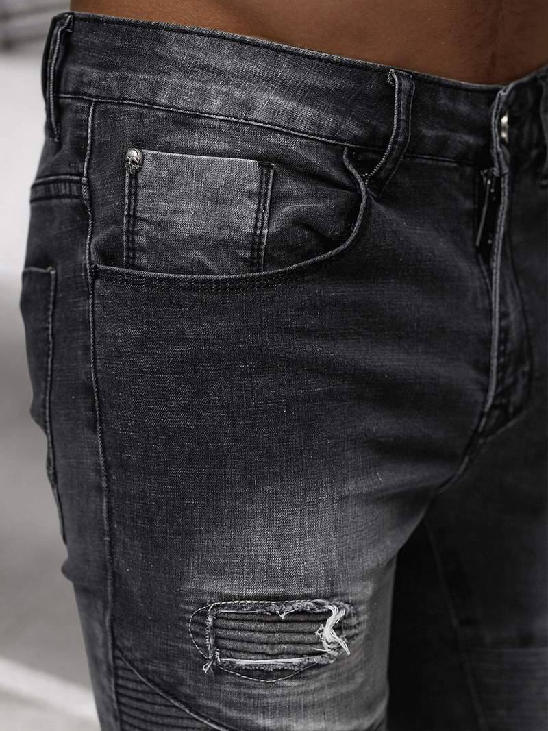 Muške traperice crne OZONEE NB/MP0142N