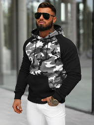 Muška dukserica s kapuljačom siva OZONEE JS/8B158/2