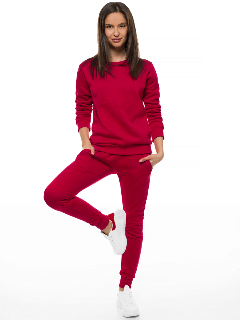 Ženske sportske hlače bordo OZONEE JS/CK01