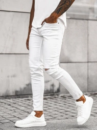 Muške Traperice Bijele OZONEE E/5391/01Z