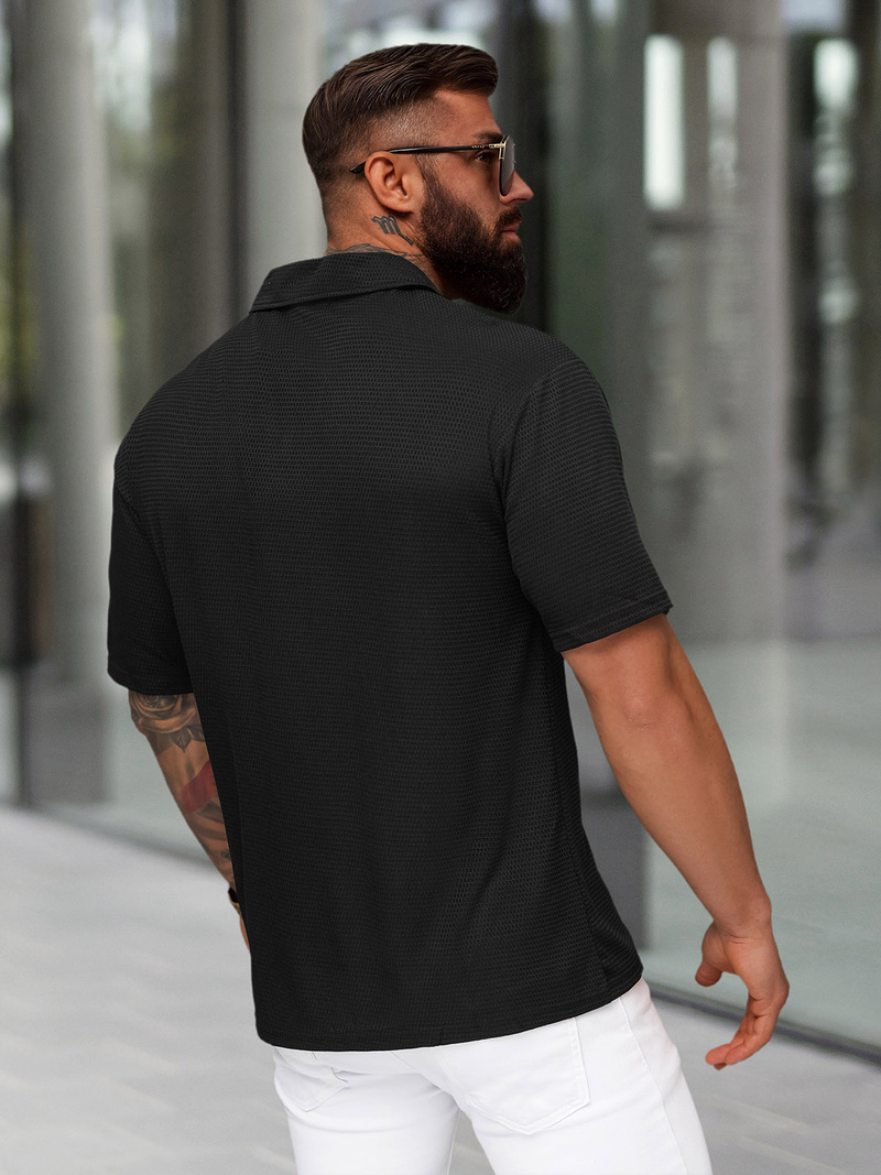 Muška polo majica crna OZONEE O/YN2/593