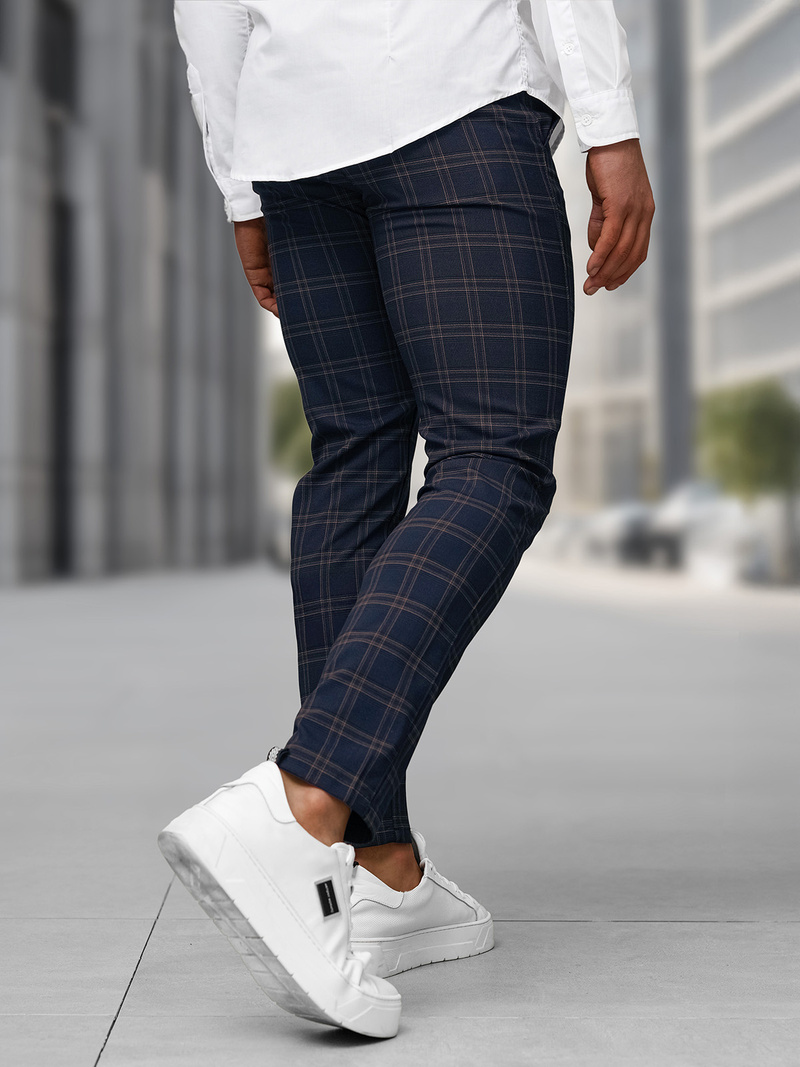 Muške chino hlače modre OZONEE DJ/5632Z