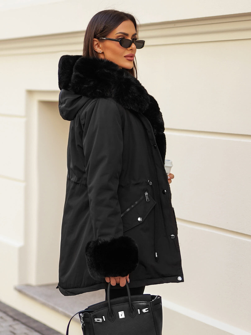 Ženska Zimska Jakna Crna OZONEE JS/16M9062/392Z