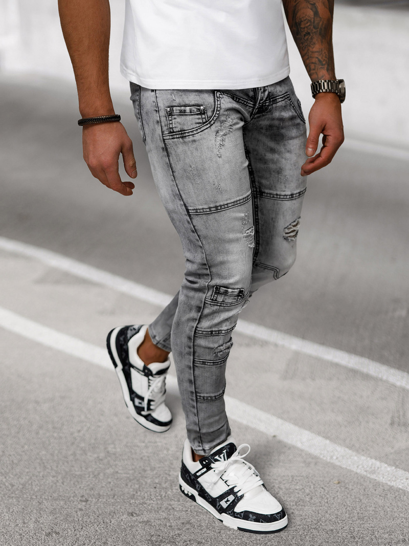 Muške traperice grafitne OZONEE NB/MP0163N