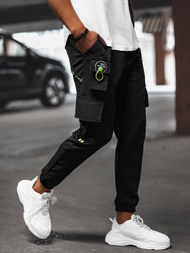 Muške chino jogger hlače crne OZONEE O/CP149Z